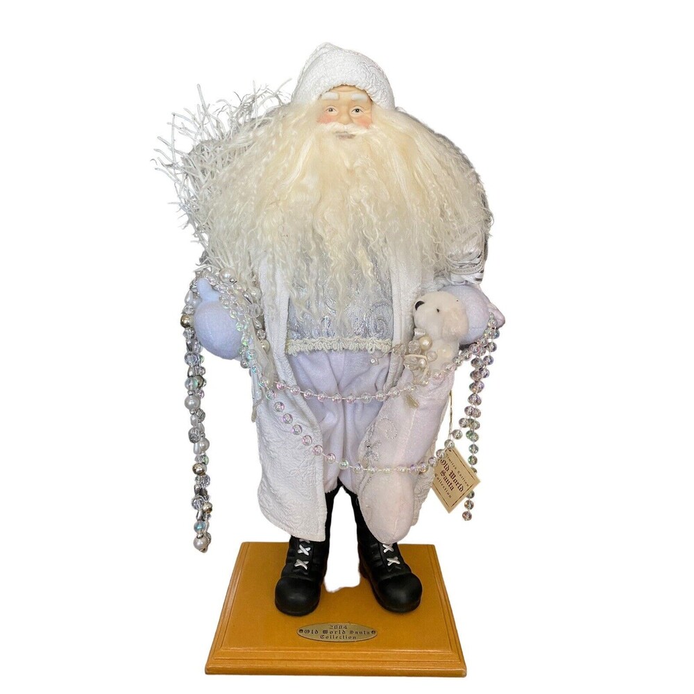 Vintage Old World Santa Collection 2004 Limited Edition All In White Christmas